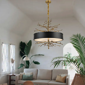 OSLANI Pendant Light Finish Tree Branch Chandelier, Ceiling Pendant Hanging Light Gold Chandelier For Dining Room, Living Room, Bedroom, Entryway