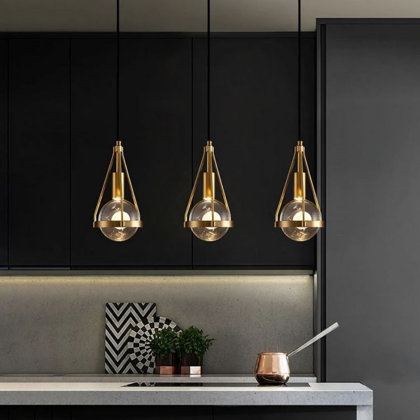Crystal Metal Pendant Lights Dining Room Chandeliers | OSLANI 