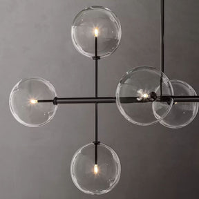 Glass Globe Moblie Linear Chandelier 72"  |  OSLANI 
