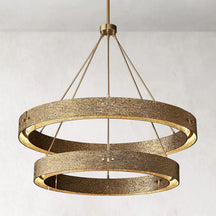 Vouvray Two-Tier Round Chandelier 60"  | OSLANI