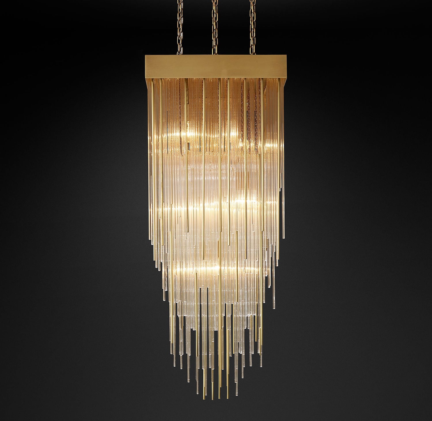 CASCADA Square Chandelier  21" | OSLANI 