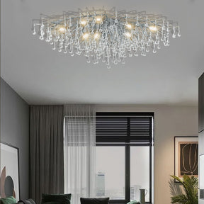 Crystal Chandelier Frosted Finish Tree Branch Chandelier -OSLANI 